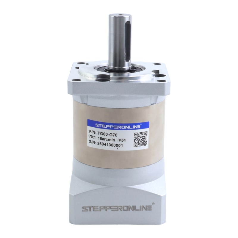 TG serie 60mm 70:1 Planetaire versnellingsbak Backlash 15arc-min voor servomotoren