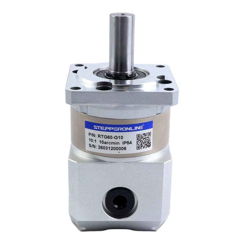 RTG-serie 60mm 10:1 haakse planetaire versnellingsbakspeling 10arc-min voor servomotoren - RTG60-G10 | StepperOnline