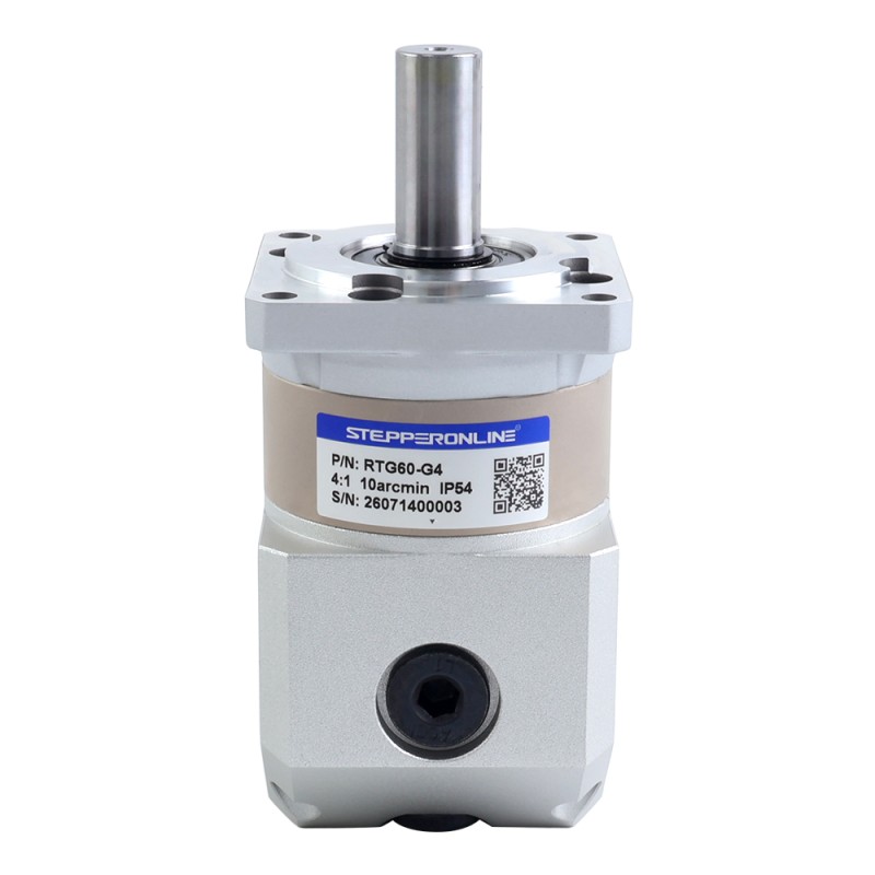RTG-serie 60mm 4:1 haakse planetaire versnellingsbakspeling 10arc-min voor servomotoren - RTG60-G4 | StepperOnline