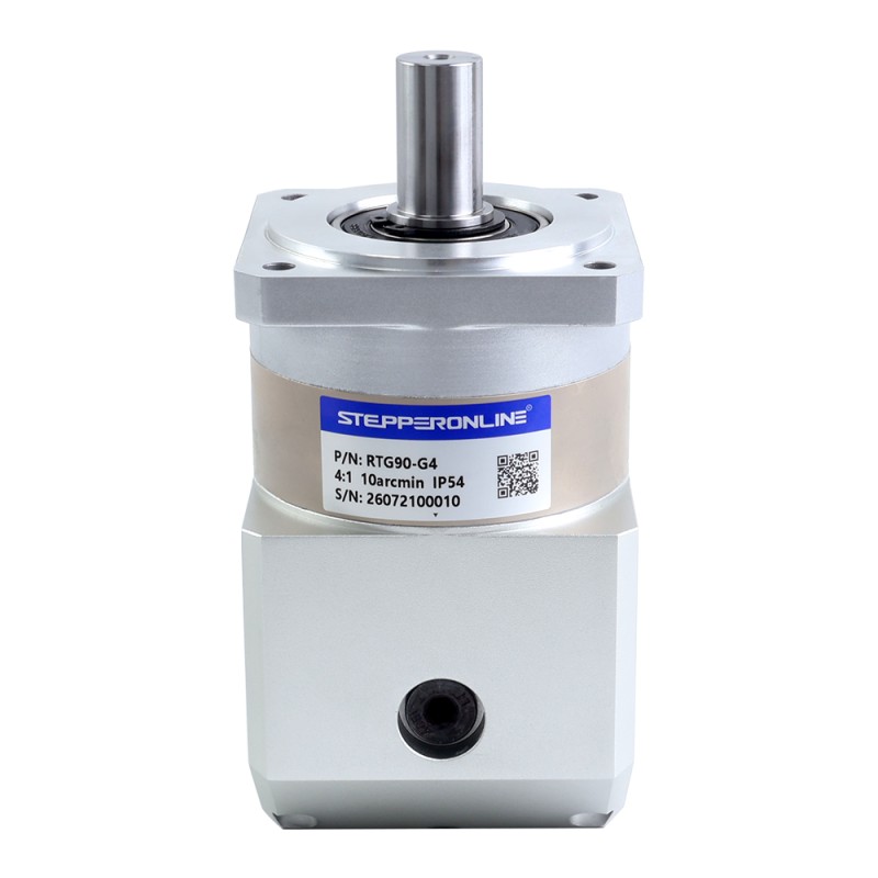 RTG-serie 90 mm 4:1 haakse planetaire tandwielkast met speling 10arc-min voor servomotoren - RTG90-G4 | StepperOnline