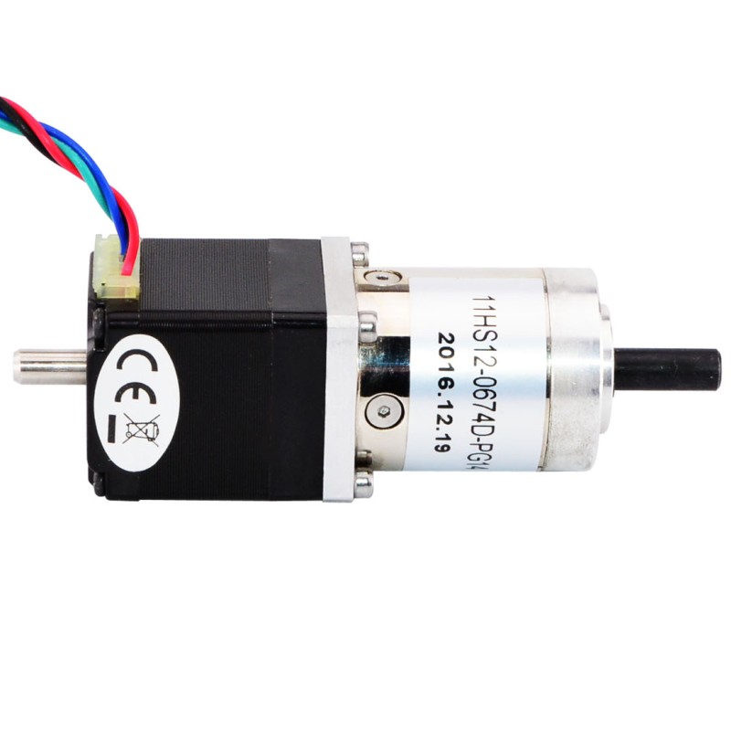 Nema 11 Stepper L=31mm met achteras & tandwielverhouding 14:1 Planetaire versnellingsbak