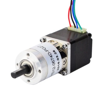 Nema 11 Stepper L=31mm met achteras & tandwielverhouding 27:1 Planetaire Tandwielkast