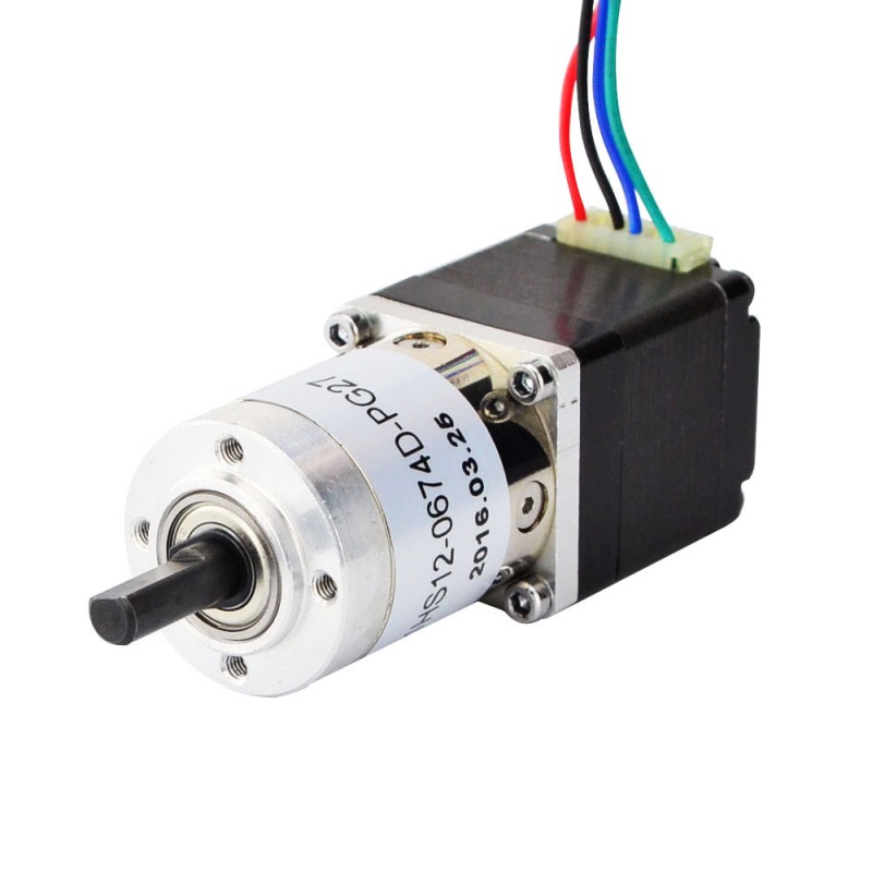 Nema 11 Stepper L=31mm met achteras & tandwielverhouding 27:1 Planetaire versnellingsbak