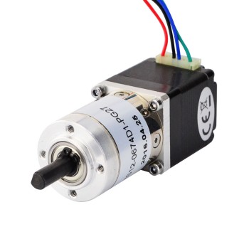 Nema 11 Stepper L=31mm met Achteras & Schroefgat & Overbrengingsverhouding 27:1 Tandwielkast
