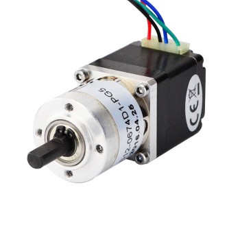 Nema 11 Stepper L=31mm met Achteras & Schroefgat & Overbrengingsverhouding 5:1 Tandwielkast