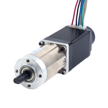 Nema 11 gesloten-lus tandwiel stappenmotor L=51mm tandwielverhouding 100:1 encoder 300PPR