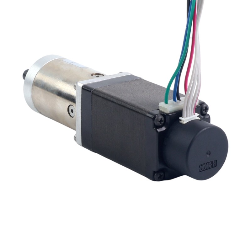 Nema 11 gesloten-lus tandwiel stappenmotor L=51mm tandwielverhouding 100:1 encoder 300PPR - 11HS20-0674D-PG100-E22-300 | StepperOnline