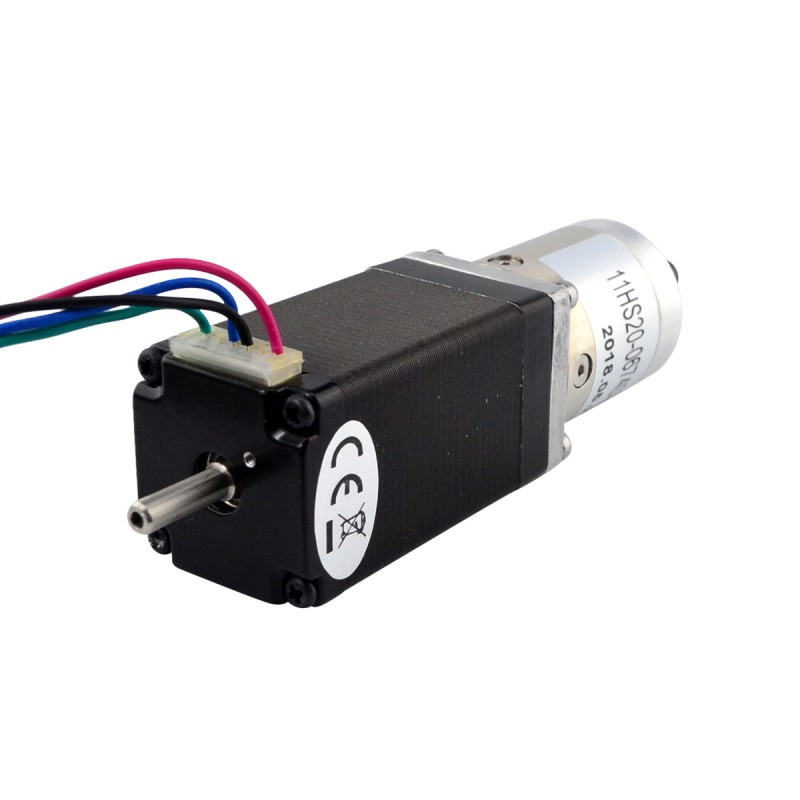 Nema 11 Stepper L=51mm met Achteras & Schroefgat & Overbrengingsverhouding 14:1 Versnellingsbak
