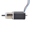 Nema 11 dubbele asstappenmotor bipolair L=51mm w/overbrengingsverhouding 14:1 planetaire tandwielkast 9,5mm lengte achteras