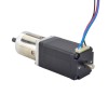 Nema 11 dubbele asstappenmotor bipolair L=51mm w/overbrengingsverhouding 14:1 planetaire tandwielkast 9,5mm lengte achteras