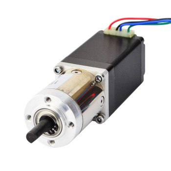 Nema 11 stappenmotor bipolair L=51mm w/overbrengingsverhouding 19:1 planetaire tandwielkast