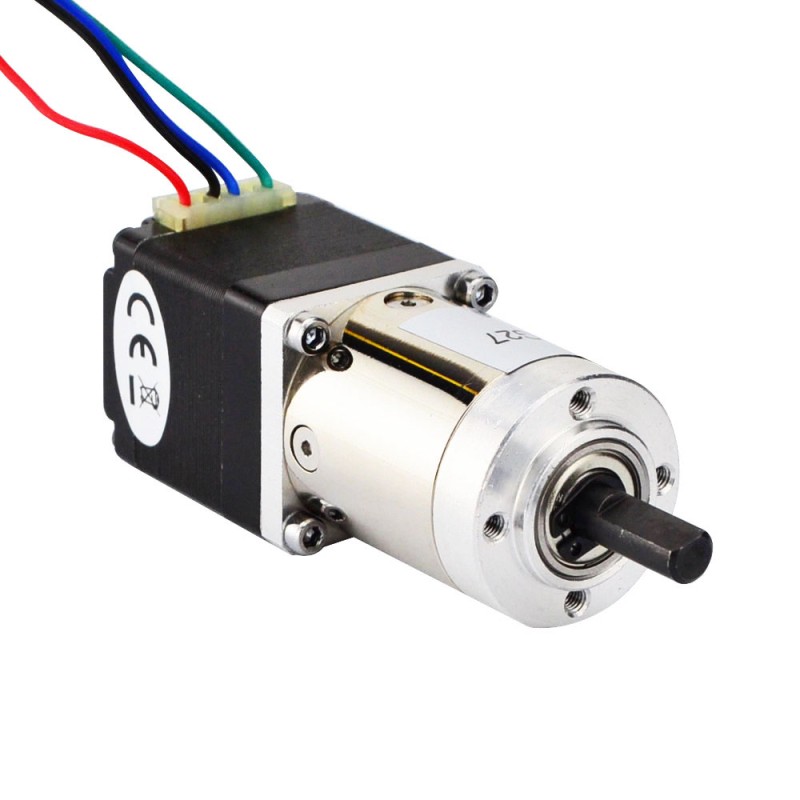Nema 11 Stepper L=31mm met achteras & tandwielverhouding 27:1 Planetaire versnellingsbak