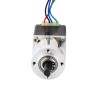 Nema 11 Stepper L=31mm met achteras & overbrengingsverhouding 5:1 planetaire tandwielkast