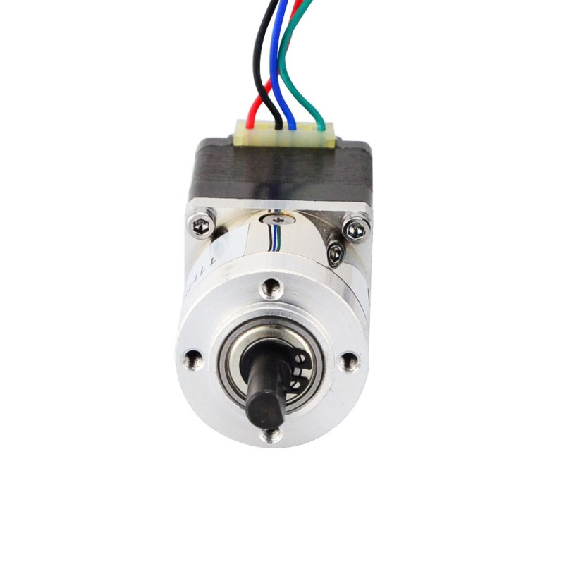 Nema 11 Stepper L=31mm met achteras & overbrengingsverhouding 5:1 planetaire tandwielkast