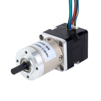 Nema 14 stappenmotor met planetaire versnellingsbak overbrengingsverhouding 19:1 en magnetische encoder 1000PPR(4000CPR)