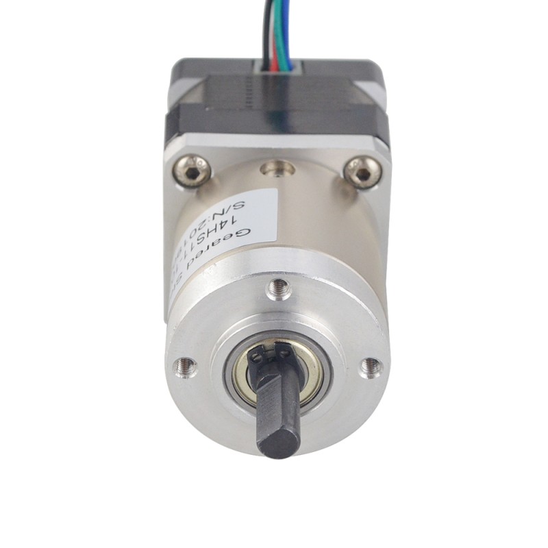 Nema 14 stappenmotor bipolair L=28mm w/overbrengingsverhouding 19:1 planetaire tandwielkast