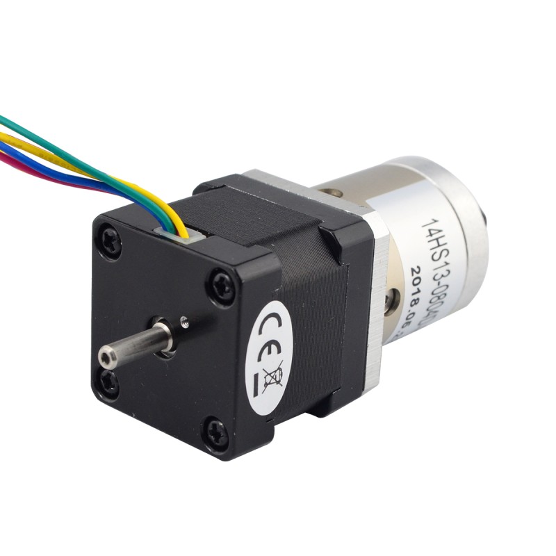 Nema 14 Stepper L=34mm met Achteras & Schroefgat & Overbrengingsverhouding 19:1 Versnellingsbak