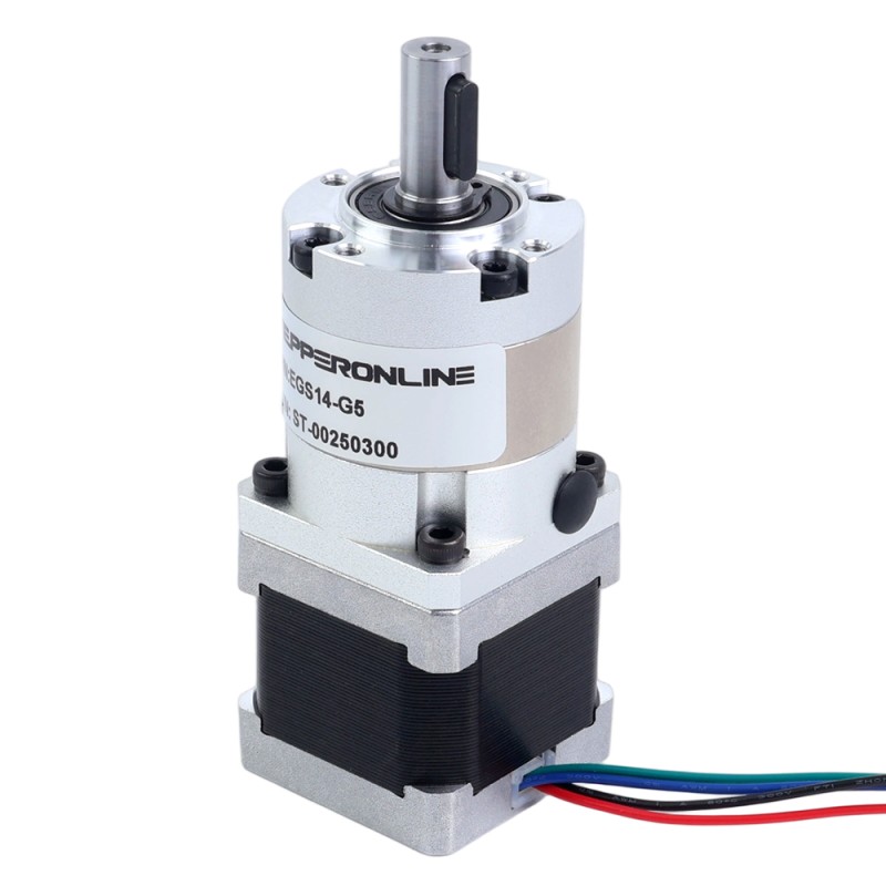 Nema 14 stappenmotor bipolair L=34mm met planetaire versnellingsbak EG-serie overbrengingsverhouding 5:1 - 14HS13-1004S-EGS5 | StepperOnline