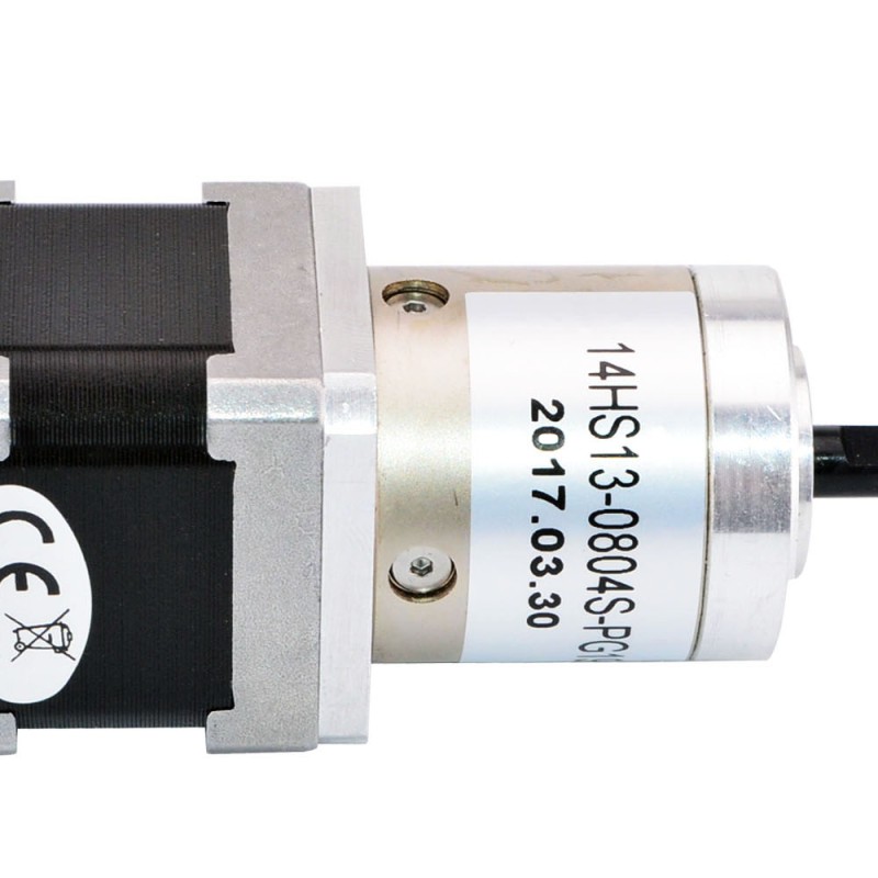 Nema 14 stappenmotor bipolair L=33mm w/overbrengingsverhouding 19:1 planetaire tandwielkast
