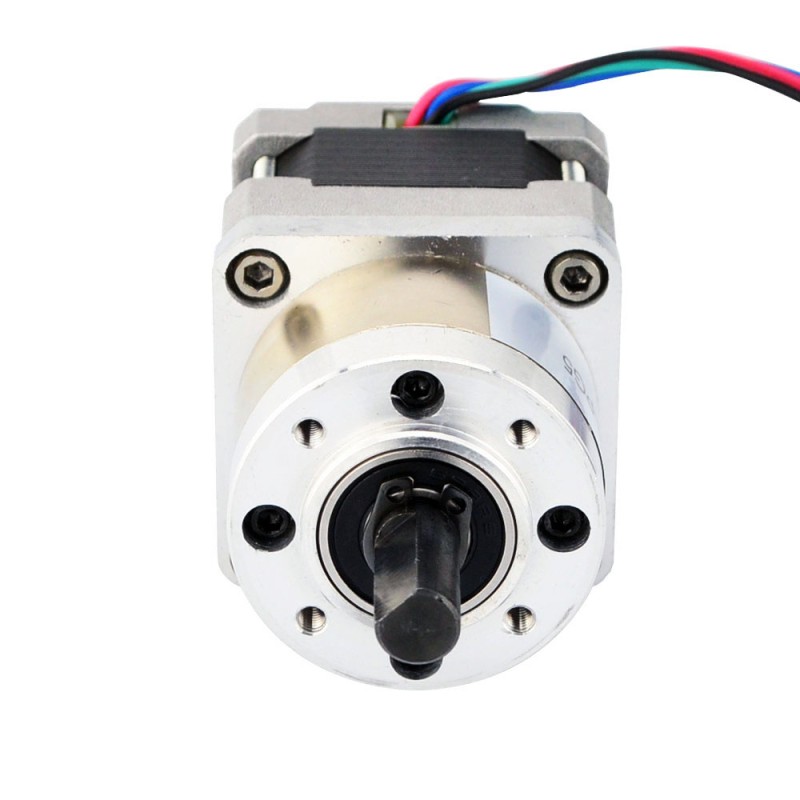 Nema 16 stappenmotor bipolair L=33mm met tandwielverhouding 5:1 planetaire tandwielkast