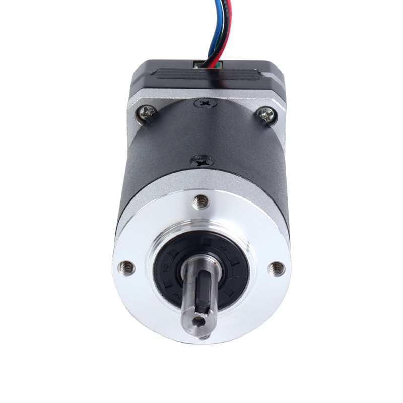 Nema 17 stappenmotor bipolair L=20,5mm met overbrengingsverhouding 100:1 planetaire versnellingsbak - 17HS08-1004S-HG100 | StepperOnline
