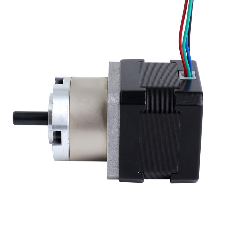 Nema 17 stappenmotor bipolair L=34mm w/overbrengingsverhouding 5:1 planetaire tandwielkast met 300mm kabel & connector
