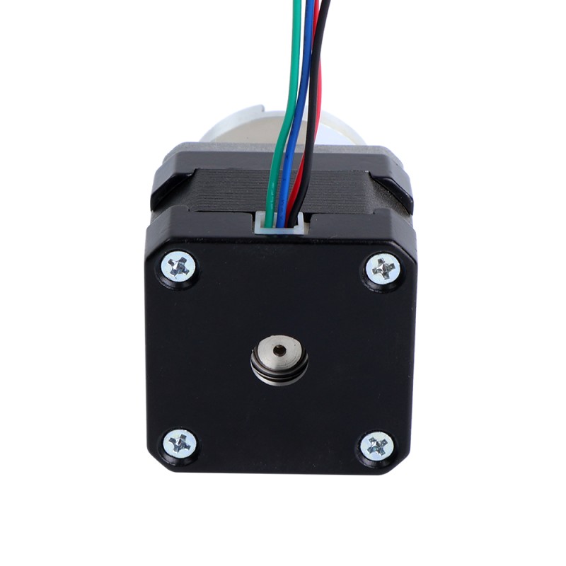 Nema 17 stappenmotor bipolair L=34mm w/overbrengingsverhouding 5:1 planetaire tandwielkast met 300mm kabel & connector