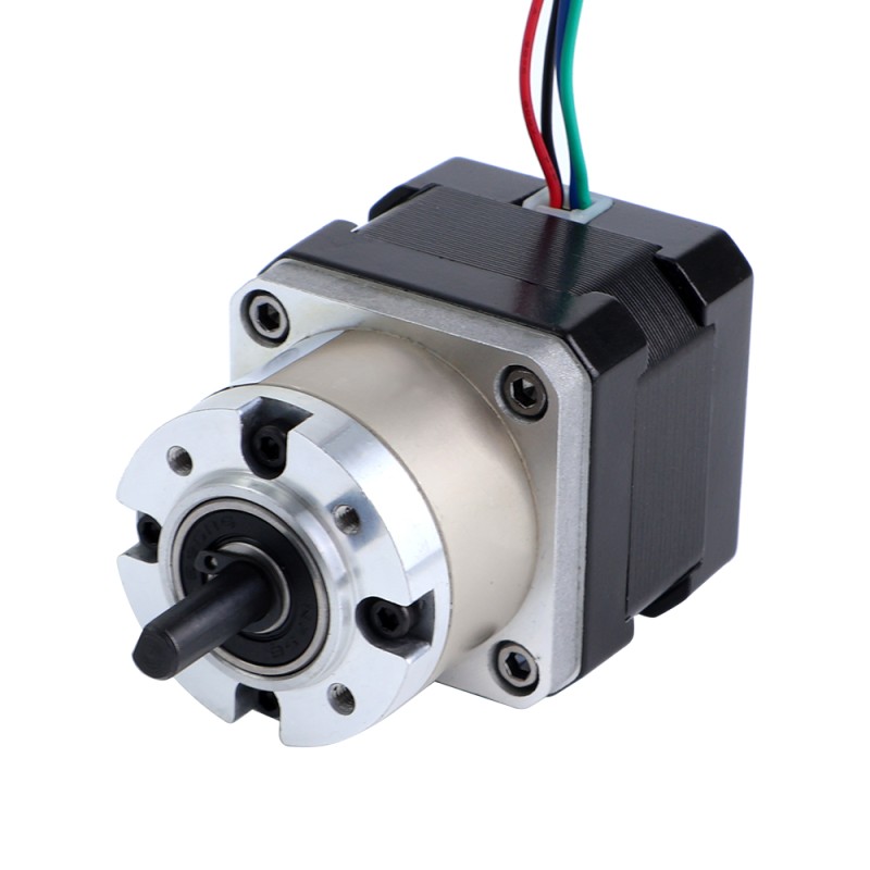 Nema 17 stappenmotor bipolair L=34mm w/overbrengingsverhouding 5:1 planetaire tandwielkast met 300mm kabel & connector