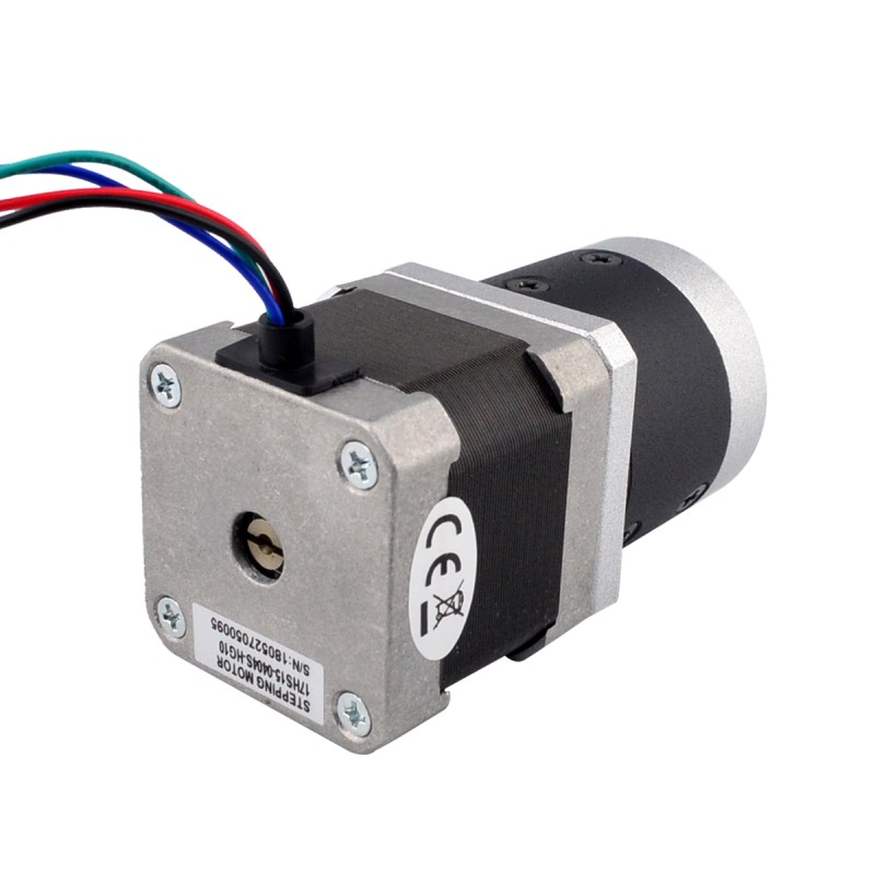 Nema 17 stappenmotor L=39mm overbrengingsverhouding 10:1 hoge precisie planetaire versnellingsbak