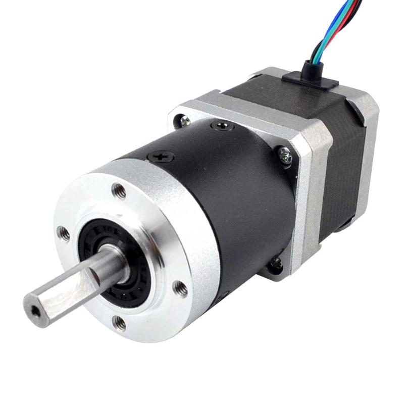 Nema 17 stappenmotor L=39mm overbrengingsverhouding 20:1 hoge precisie planetaire versnellingsbak