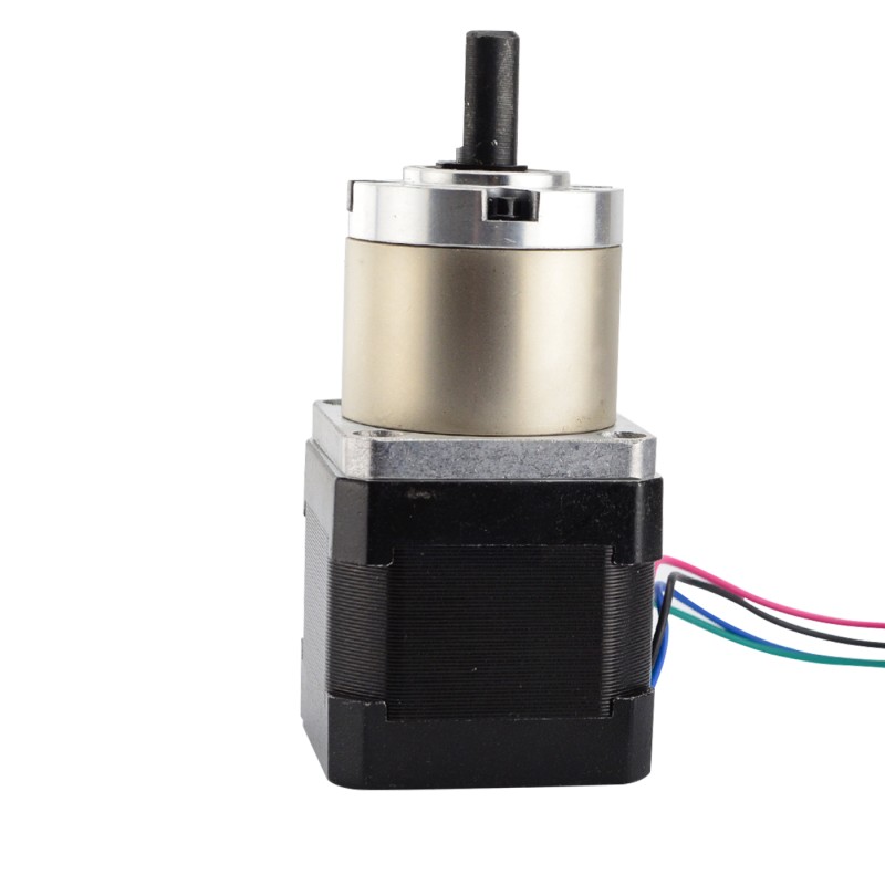Nema 17 stappenmotor bipolair L=39mm w/overbrengingsverhouding 19:1 planetaire tandwielkast
