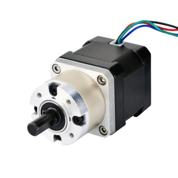 Nema 17 stappenmotor bipolair L=40mm met tandwielverhouding 5:1 planetaire tandwielkast