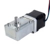 Nema 17 stappenmotor L=39mm 1,68A overbrengingsverhouding 40:1 vierkante wormwielkast - 17HS15-1684S-WG40 | StepperOnline