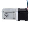 Nema 17 stappenmotor L=39mm 1,68A overbrengingsverhouding 40:1 vierkante wormwielkast - 17HS15-1684S-WG40 | StepperOnline
