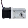 Nema 17 stappenmotor L=39mm 1,68A overbrengingsverhouding 40:1 vierkante wormwielkast - 17HS15-1684S-WG40 | StepperOnline
