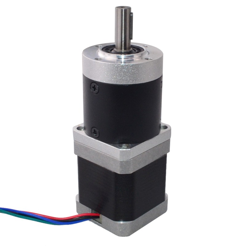 Nema 17 stappenmotor L=48mm overbrengingsverhouding 20:1 hoge precisie planetaire versnellingsbak