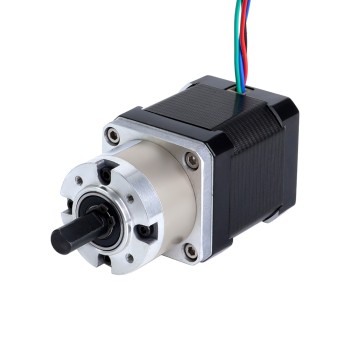 Nema 17 stappenmotor bipolair L=48mm w/versnelling 5:1 planetaire tandwielkast