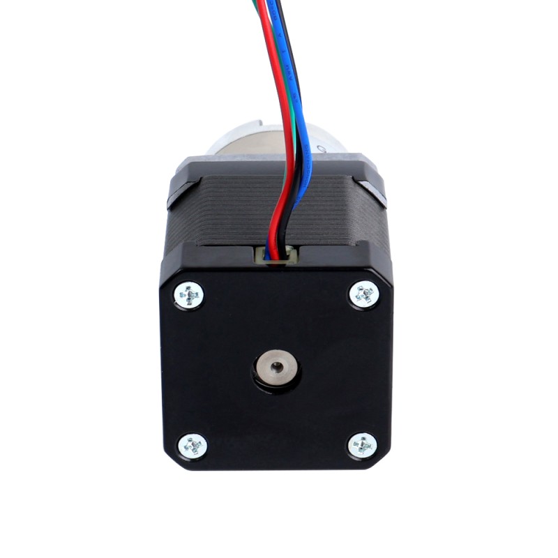 Nema 17 stappenmotor bipolair L=48mm w/versnelling 5:1 planetaire tandwielkast