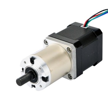 Nema 17 stappenmotor bipolair L=48mm w/versnelling 51:1 planetaire tandwielkast