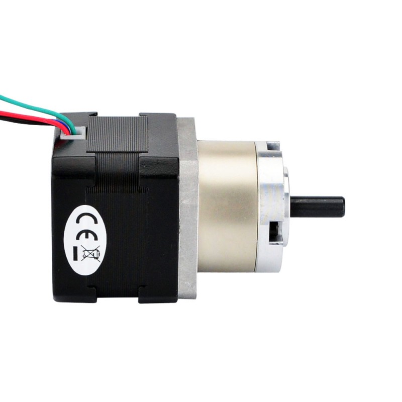 Nema 17 stappenmotor bipolair L=33mm w/versnelling 5:1 planetaire tandwielkast