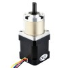 Nema 17 stappenmotor unipolair L=48mm met tandwielverhouding 14:1 planetaire tandwielkast