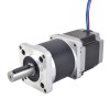 Nema 23 dubbele as stappenmotor L=56mm overbrengingsverhouding 50:1 hoge precisie planetaire versnellingsbak 9,5 mm lengte achteras