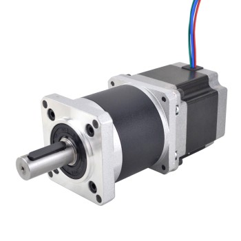 Nema 23 dubbele as stappenmotor L=55mm overbrengingsverhouding 50:1 Tandwielkast 9,5mm lengte achteras Nema 23 dubbele as stappenmotor L=55mm overbrengingsverhouding 50:1 Tandwielkast 9,5mm lengte achteras