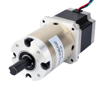 Nema 23 stappenmotor bipolair L=56mm met tandwielverhouding 47:1 planetaire tandwielkast
