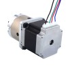 Nema 23 stappenmotor bipolair L=56mm w/overbrengingsverhouding 4:1 planetaire tandwielkast & pinconnector