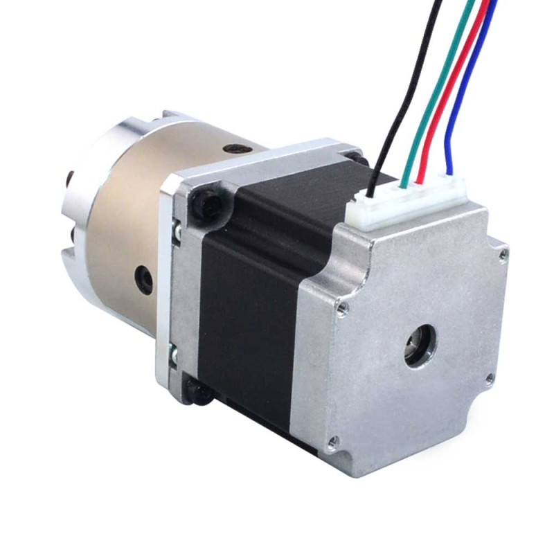 Nema 23 stappenmotor bipolair L=56mm w/overbrengingsverhouding 4:1 planetaire tandwielkast & pinconnector