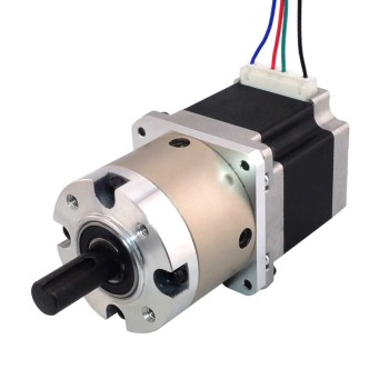 Nema 23 stappenmotor bipolair L=56mm w/overbrengingsverhouding 4:1 planetaire tandwielkast & pinconnector