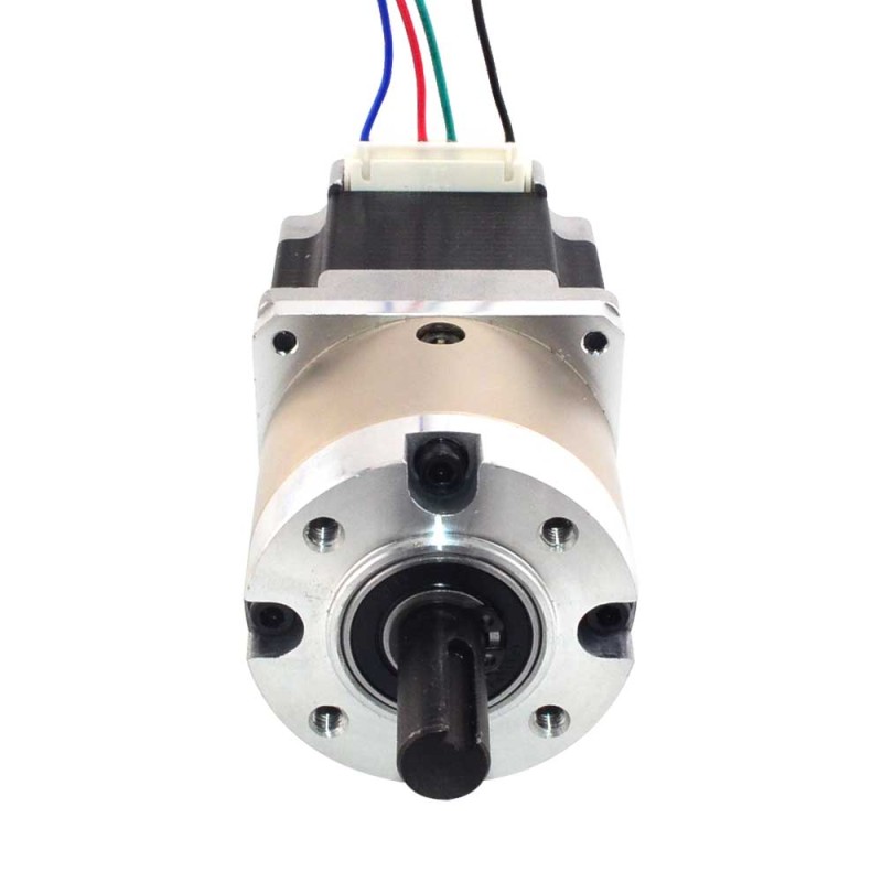 Nema 23 stappenmotor bipolair L=56mm w/overbrengingsverhouding 4:1 planetaire tandwielkast & pinconnector