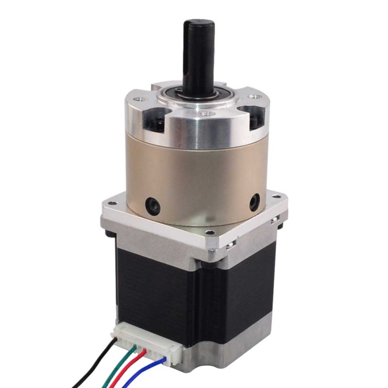 Nema 23 stappenmotor bipolair L=56mm w/overbrengingsverhouding 4:1 planetaire tandwielkast & pinconnector