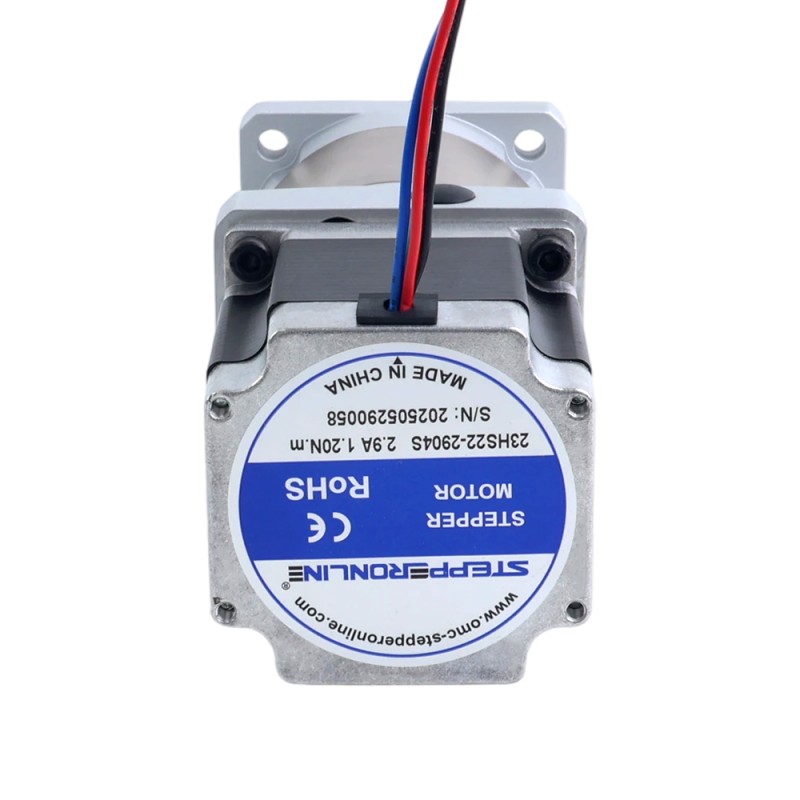 Nema 23 stappenmotor bipolair L=54,5mm met planetaire versnellingsbak EG-serie overbrengingsverhouding 50:1 - 23HS22-2904S-EGS50 | StepperOnline